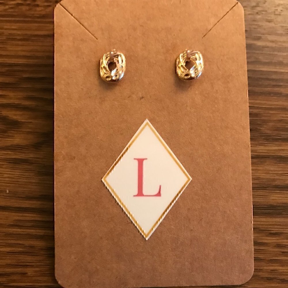 NWT Gold Stud Fashion Earrings